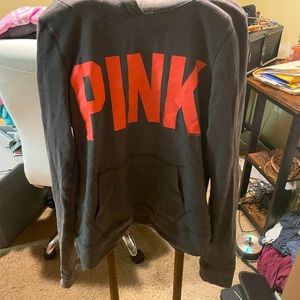 Pink, Grey and Salmon hooded sweatshirt